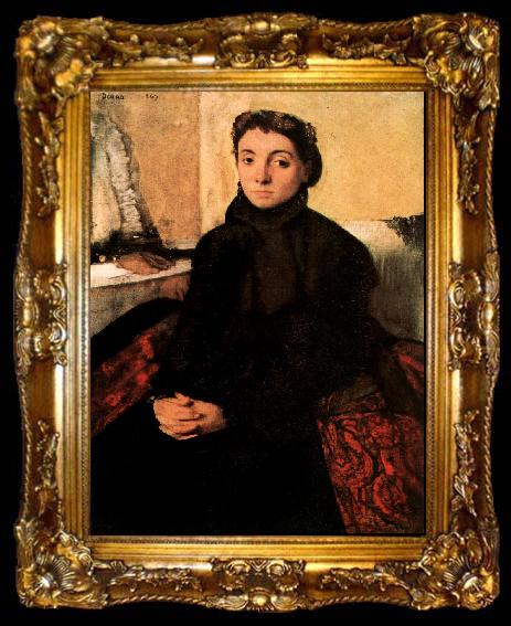 framed  Edgar Degas Josephine Gaujelin, ta009-2